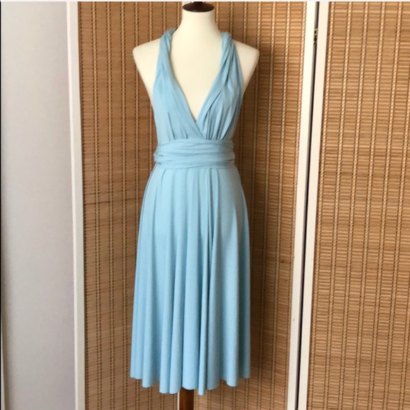 DESSY Twist Wrap Bridesmaid Dress Short Small - Picture 2 of 7